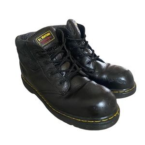 Dr. Martens men industrial steel toe combat boots size 10